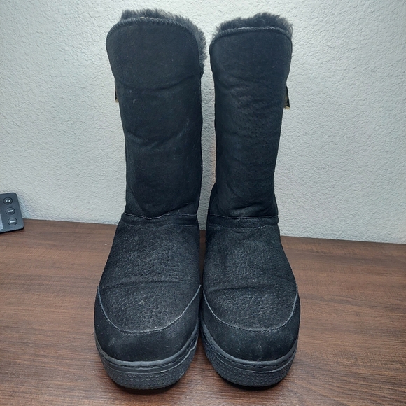 Vintage Old Friend Suede Sherpa‎ Lined  Boots Size 8 - Picture 2 of 10